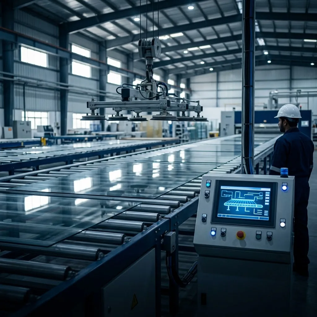 نظام سير ناقل للزجاج، رأس الخيمة